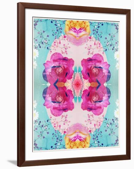 A Floral Montage with Blossoms and Ornaments from Spring Knots-Alaya Gadeh-Framed Photographic Print