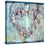 A Floral Montage with Seashells-Alaya Gadeh-Stretched Canvas