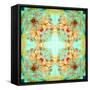 A Floral Montage with Seashells-Alaya Gadeh-Framed Stretched Canvas