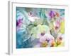 A Floral Montage with White Orchids and Multicolor Dahlia-Alaya Gadeh-Framed Photographic Print