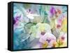 A Floral Montage with White Orchids and Multicolor Dahlia-Alaya Gadeh-Framed Stretched Canvas