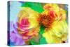 A Floral Montage-Alaya Gadeh-Stretched Canvas