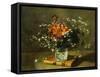 A Floral Still Life, 1872 (Oil on Canvas)-Emile Gustave Couder-Framed Stretched Canvas