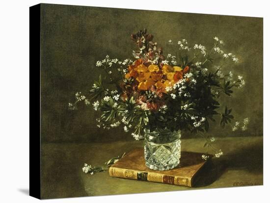 A Floral Still Life-Emile Gustave Couder-Stretched Canvas