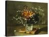 A Floral Still Life-Emile Gustave Couder-Stretched Canvas