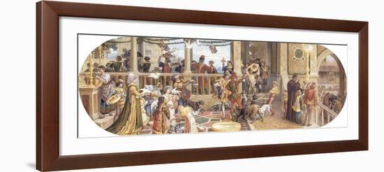 A Florentine Festival: Bringing the Left-Overs to the Animals and Table of the Poor-Ricciardo Meacci-Framed Giclee Print