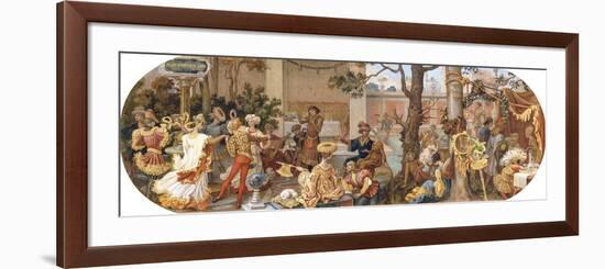 A Florentine Festival: Passtimes after Lunch-Ricciardo Meacci-Framed Giclee Print