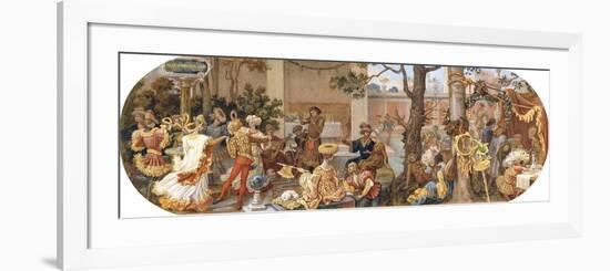 A Florentine Festival: Passtimes after Lunch-Ricciardo Meacci-Framed Premium Giclee Print