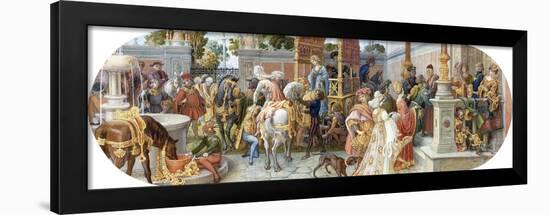 A Florentine Festival: the Guests' Arrival-Ricciardo Meacci-Framed Giclee Print