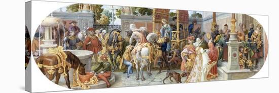 A Florentine Festival: the Guests' Arrival-Ricciardo Meacci-Stretched Canvas