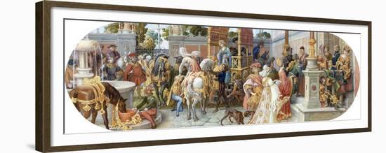 A Florentine Festival: the Guests' Arrival-Ricciardo Meacci-Framed Premium Giclee Print