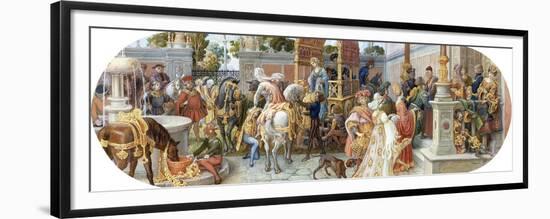 A Florentine Festival: the Guests' Arrival-Ricciardo Meacci-Framed Premium Giclee Print