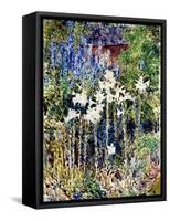 A Flower Garden, 1893-Childe Hassam-Framed Stretched Canvas