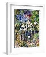 A Flower Garden, 1893-Childe Hassam-Framed Giclee Print