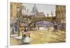 A Flower Girl in Blackfriars-John Sutton-Framed Giclee Print