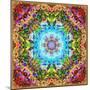 A Flower Mandala, Photographic Layer Work from a Painting-Alaya Gadeh-Mounted Photographic Print