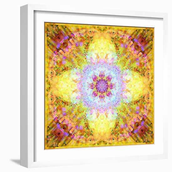 A Flower Mandala, Photographic Layer Work from Flowers-Alaya Gadeh-Framed Photographic Print