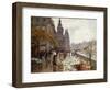 A Flower Market Along the Seine-Georges Stein-Framed Giclee Print