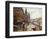 A Flower Market Along the Seine-Georges Stein-Framed Giclee Print