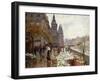 A Flower Market Along the Seine-Georges Stein-Framed Giclee Print