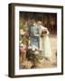 A Flower Market; Au Marche Aux Fleurs-Victor Gabriel Gilbert-Framed Giclee Print