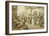 A Flower Market, France, 1900-Alfred, Jr. Glendening-Framed Giclee Print