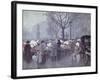 A Flower Market, Hojbroplads, Copenhagen-Paul Fischer-Framed Giclee Print