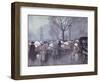 A Flower Market, Hojbroplads, Copenhagen-Paul Fischer-Framed Giclee Print