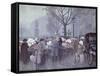 A Flower Market, Hojbroplads, Copenhagen-Paul Fischer-Framed Stretched Canvas