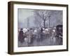 A Flower Market, Hojbroplads, Copenhagen-Paul Fischer-Framed Giclee Print