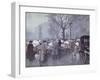 A Flower Market, Hojbroplads, Copenhagen-Paul Fischer-Framed Giclee Print