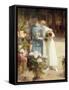 A Flower Market-Victor Gabriel Gilbert-Framed Stretched Canvas