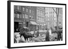 A Flower Venders Sic Easter Display, New York-null-Framed Photo