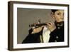 A flute player, Detail, Painting by Edouard Manet-Edouard Manet-Framed Giclee Print