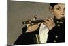 A flute player, Detail, Painting by Edouard Manet-Edouard Manet-Mounted Giclee Print