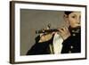 A flute player, Detail, Painting by Edouard Manet-Edouard Manet-Framed Giclee Print