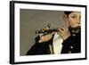 A flute player, Detail, Painting by Edouard Manet-Edouard Manet-Framed Giclee Print