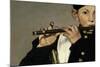 A flute player, Detail, Painting by Edouard Manet-Edouard Manet-Mounted Giclee Print