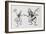 A Fly and Bee Getting Married-Arthur Rackham-Framed Giclee Print