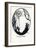 A Fly Caught in a Cobweb-null-Framed Art Print