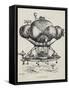 A Flying Casino Supported by Air Ballons and Other Air Machines-Albert Robida-Framed Stretched Canvas