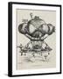 A Flying Casino Supported by Air Ballons and Other Air Machines-Albert Robida-Framed Premium Giclee Print