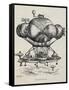 A Flying Casino Supported by Air Ballons and Other Air Machines-Albert Robida-Framed Stretched Canvas