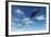 A Flying Suacer Buzzing a Boeing 747 Commercial Airliner-null-Framed Art Print