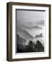 A Foggy Day on the Oregon Coast Just South of Cannon Beach.-Bennett Barthelemy-Framed Premium Photographic Print