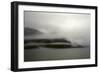 A Foggy Mist Layers the Mountains of Resurrection Bay in Alaska-Sheila Haddad-Framed Photographic Print