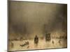 A Foggy Night in London-James Abbott McNeill Whistler-Mounted Giclee Print