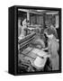 A Folding Machine in a Printworks, Mexborough, South Yorkshire, 1959-Michael Walters-Framed Stretched Canvas