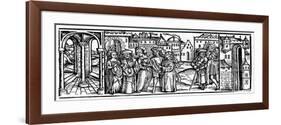 A Folio from Boethius, Consolation of Philosophy, 1910-Johann Gruninger-Framed Giclee Print