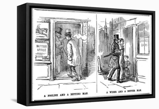 A Foolish and a Betting Man' and a Wise and a Better Man, 1852-null-Framed Stretched Canvas